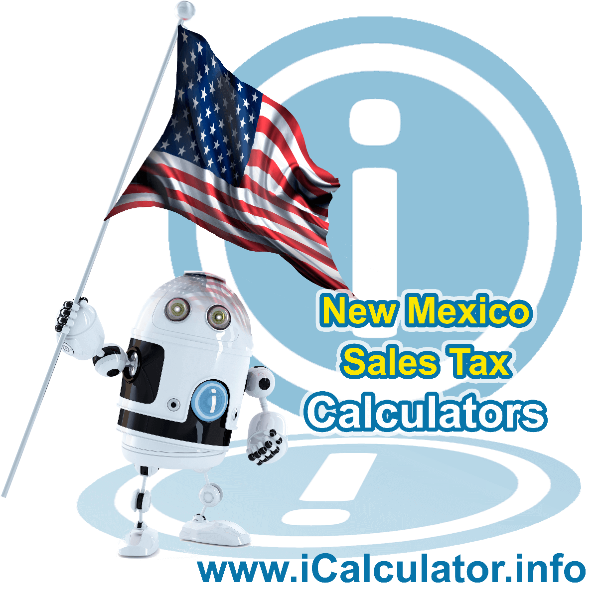 Eddy County Sales Rates: This image illustrates a calculator robot calculating Eddy County sales tax manually using the Eddy County Sales Tax Formula. You can use this information to calculate Eddy County Sales Tax manually or use the Eddy County Sales Tax Calculator to calculate sales tax online.